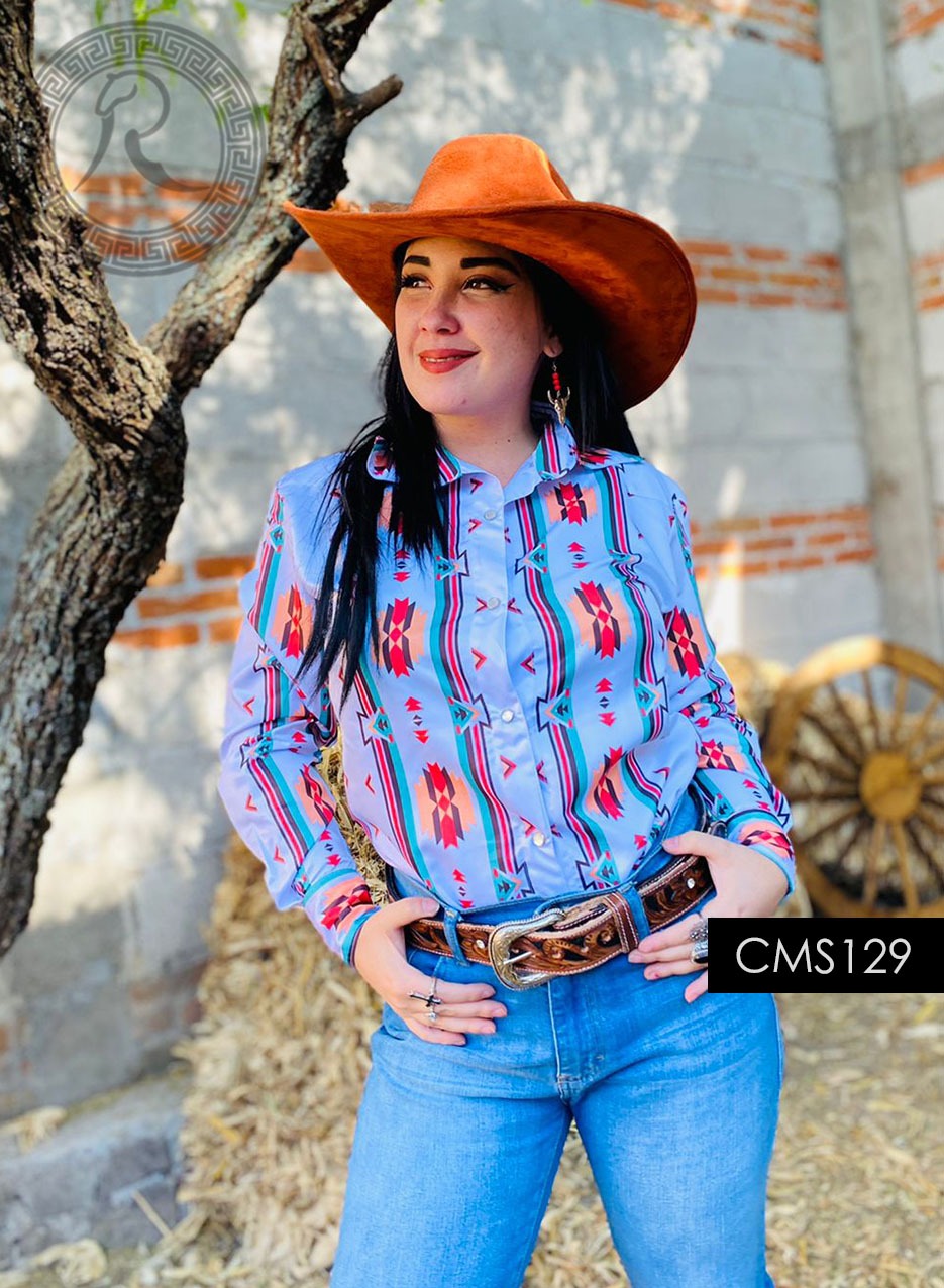 CAMISA WESTERN PARA: CABALLERO, NIÑO - CMS129