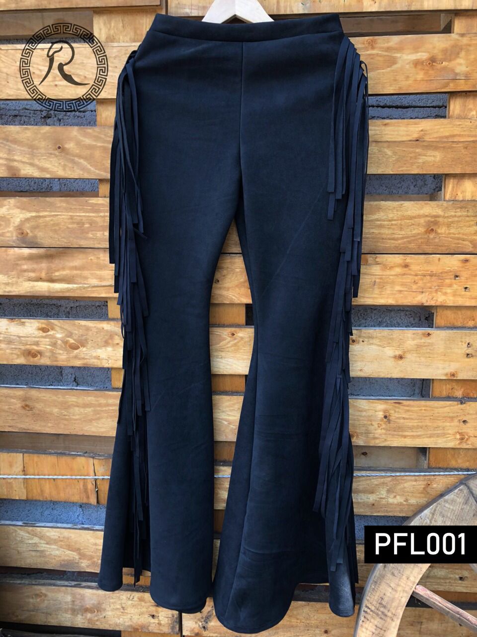 Pantalon Flecos Laterales - PFL001  NEGRO