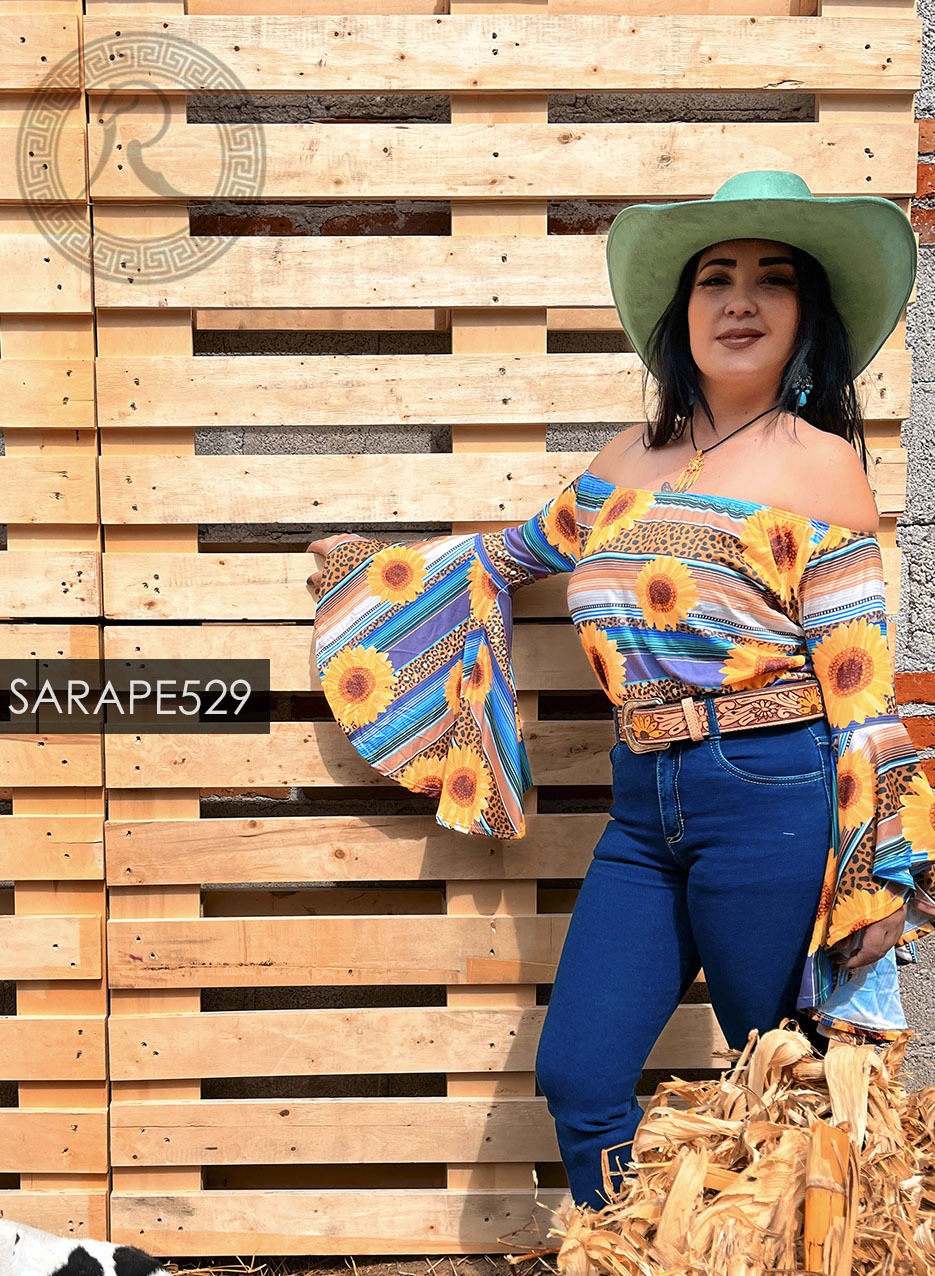 BLUSA DE CAMPANA PARA: DAMA, NIÑA - SARAPE529