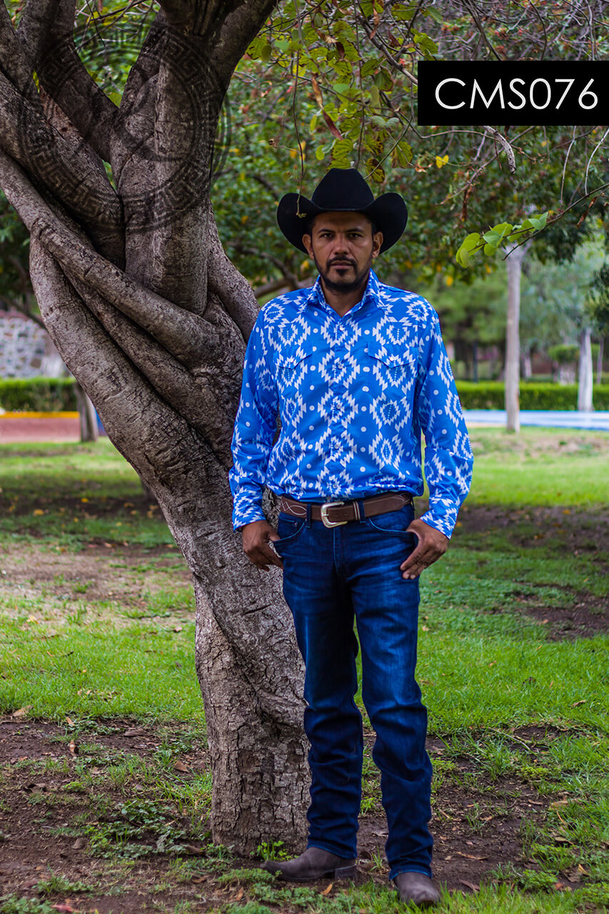 CAMISA WESTERN PARA: CABALLERO, NIÑO - CMS076