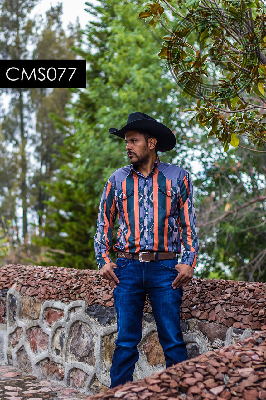 CAMISA WESTERN PARA: CABALLERO, NIÑO - CMS077