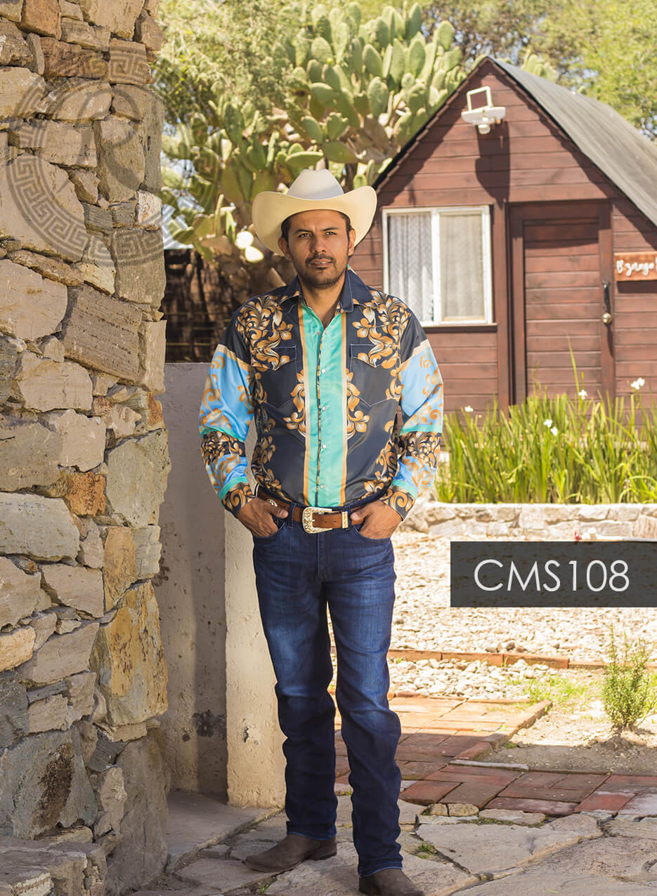 CAMISA WESTERN PARA: CABALLERO, NIÑO - CMS108