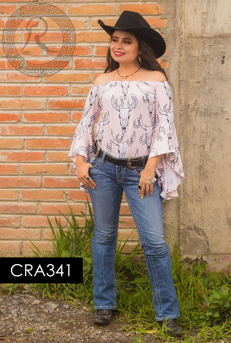 BLUSA DE CAMPANA PARA: DAMA, NIÑA - CRA341