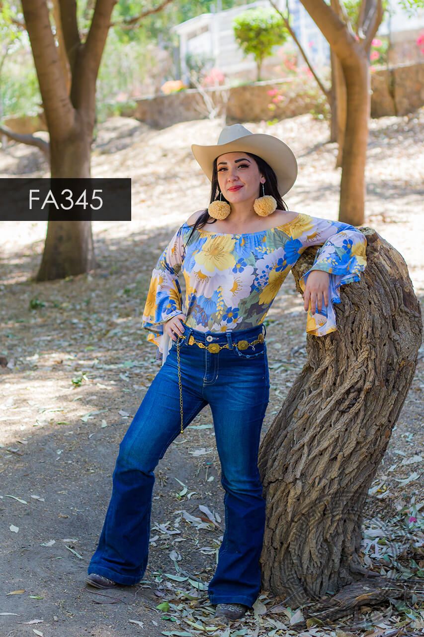 BLUSA DE CAMPANA PARA: DAMA, NIÑA - FA345