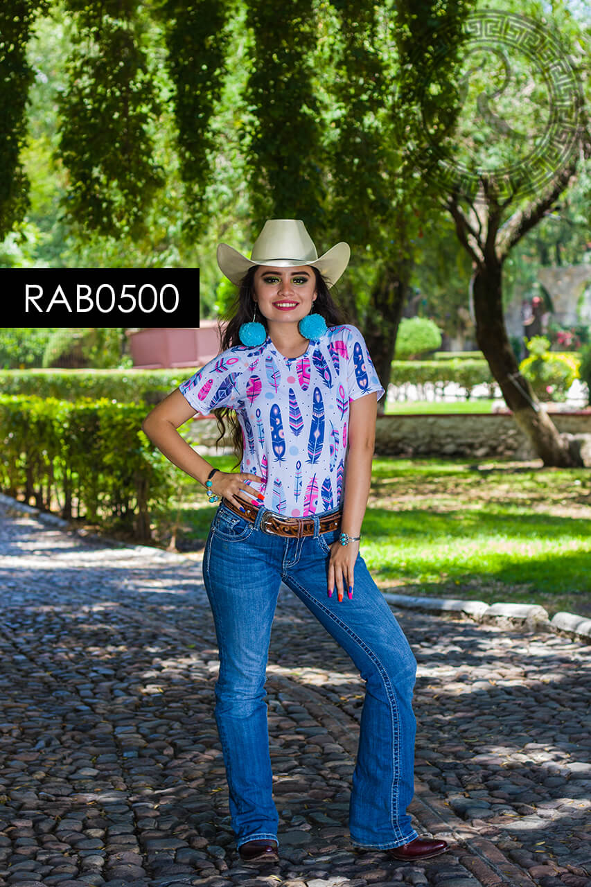 BLUSA BÁSICA MANGA CORTA PARA: DAMA -RAB0500