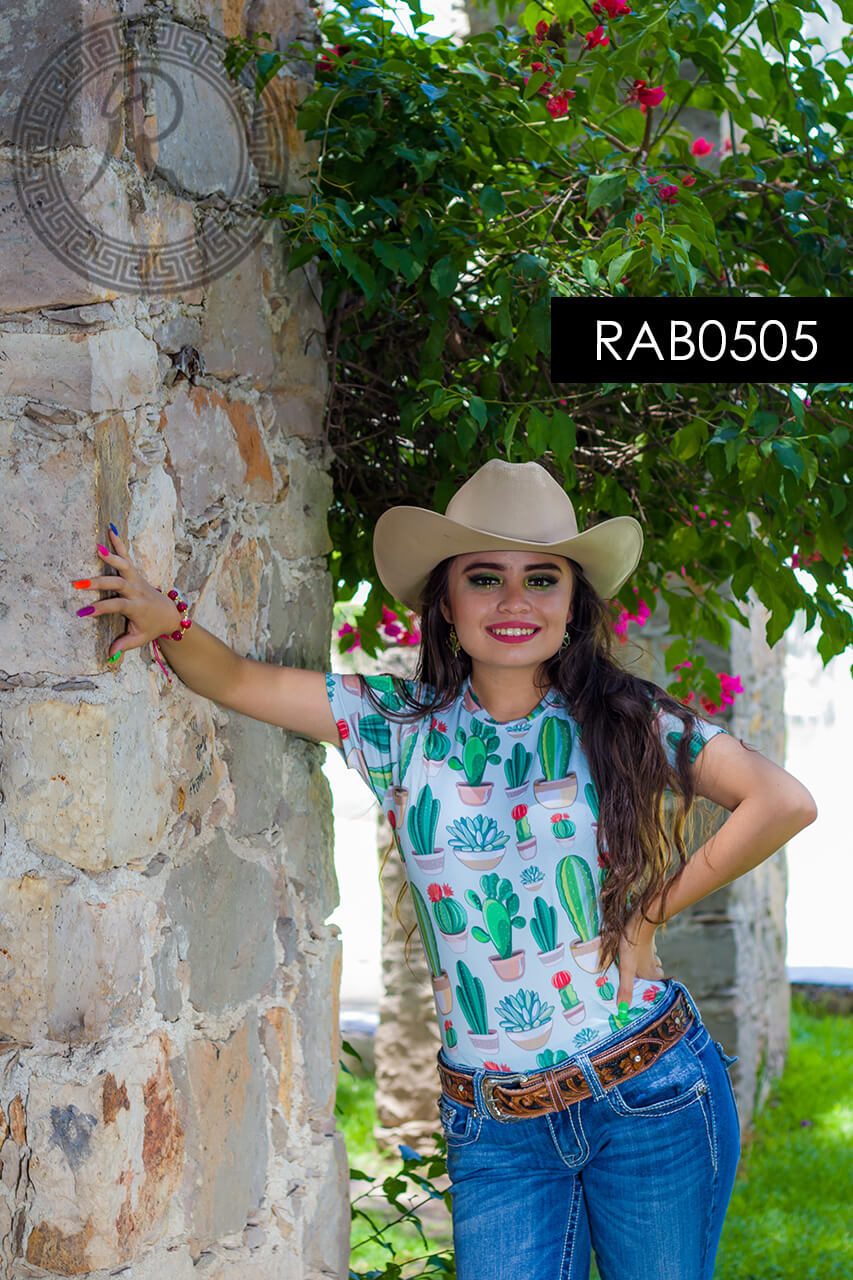 BLUSA BÁSICA MANGA CORTA  PARA: DAMA -RAB0505