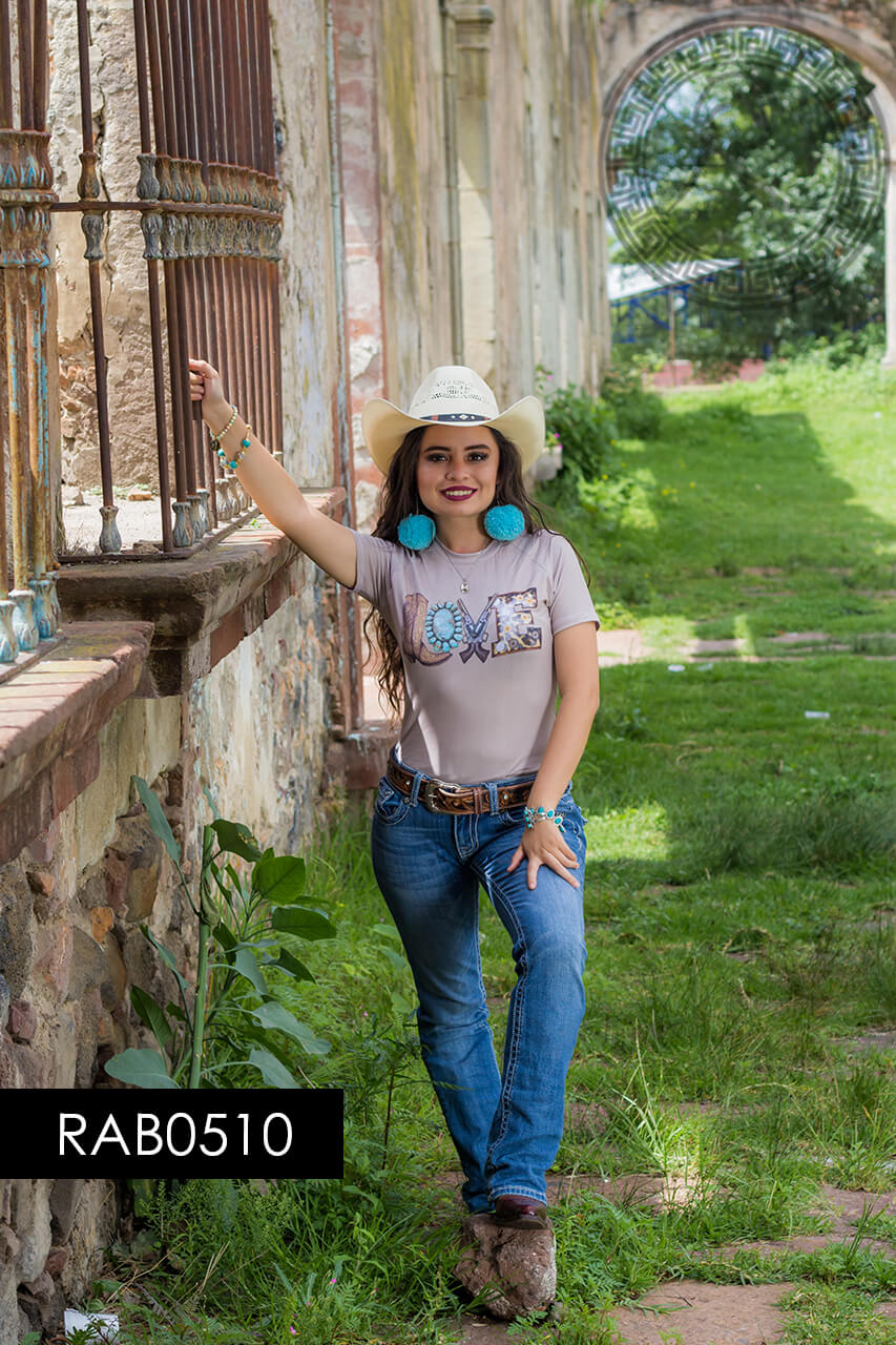 BLUSA BÁSICA MANGA CORTA  PARA: DAMA -RAB0510