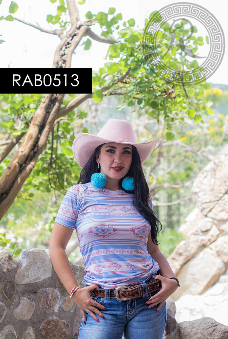 BLUSA BÁSICA MANGA CORTA  PARA: DAMA -RAB0513