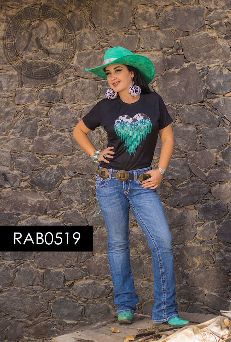 BLUSA BÁSICA MANGA CORTA  PARA: DAMA -RAB0519