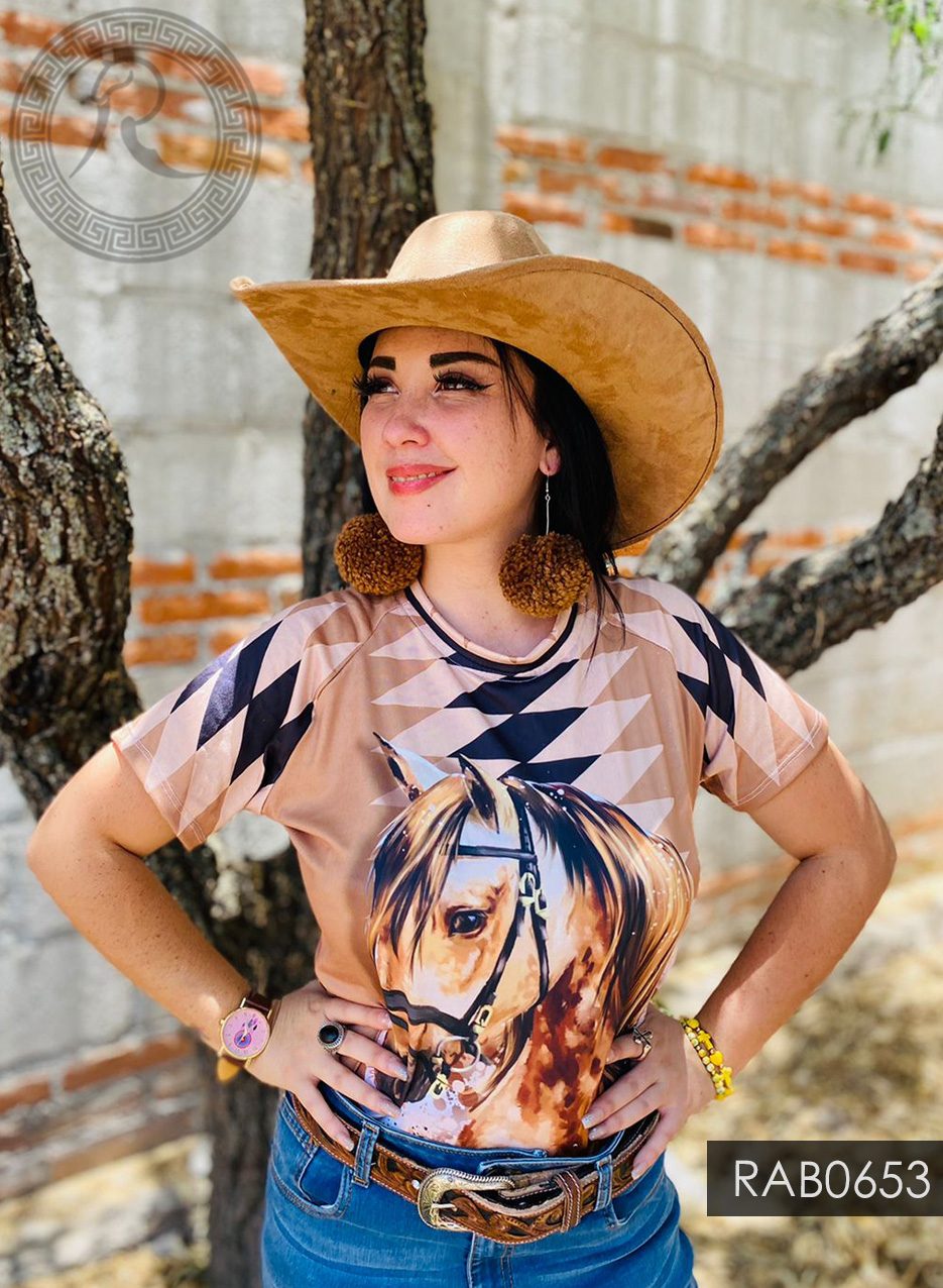 BLUSA BÁSICA MANGA CORTA PARA: DAMA - RAB0653