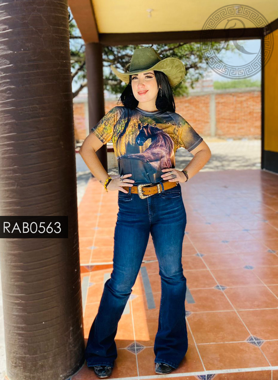 BLUSA BÁSICA MANGA CORTA PARA: DAMA - RAB0563