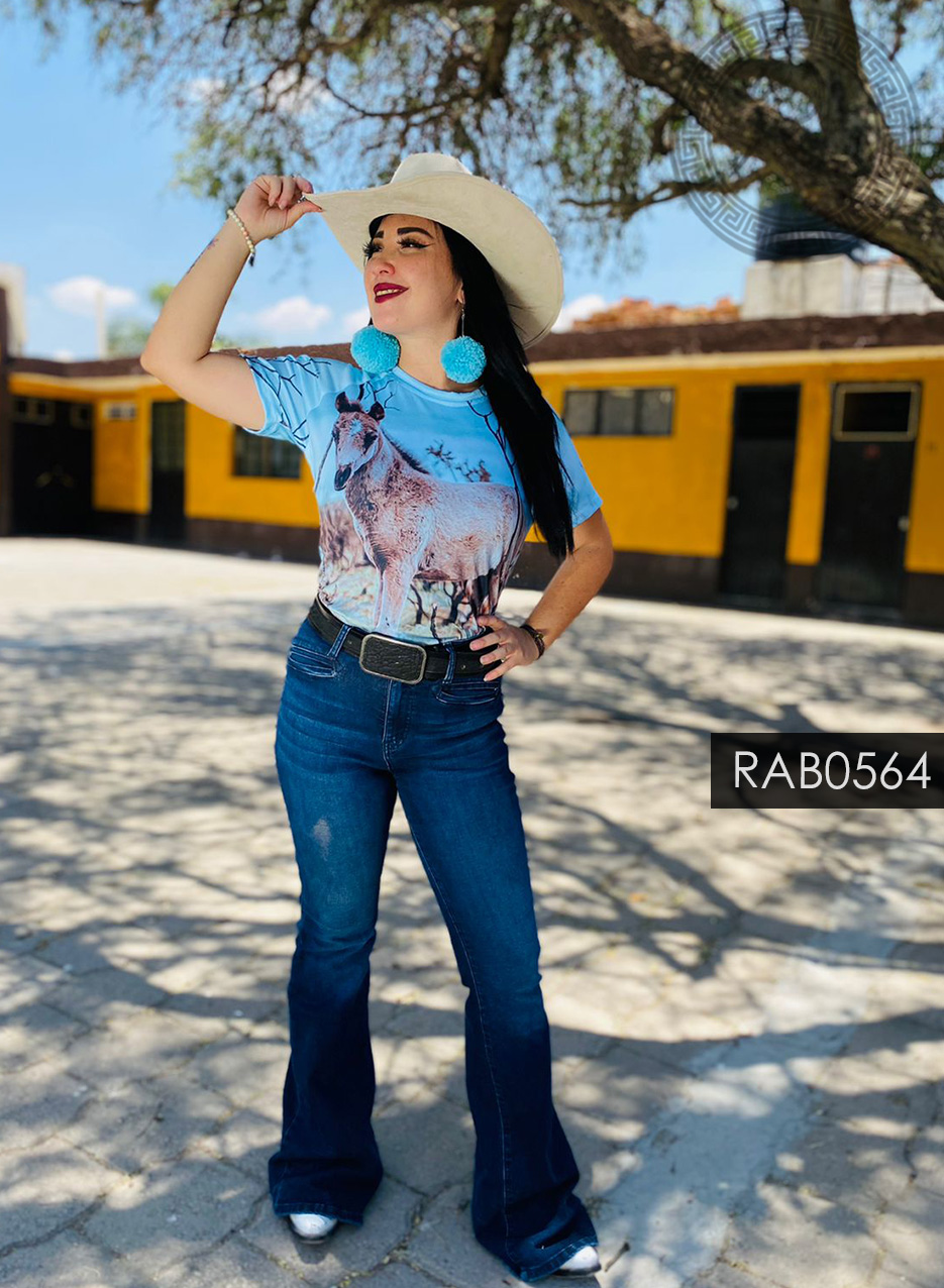 BLUSA BÁSICA MANGA CORTA PARA: DAMA - RAB0564