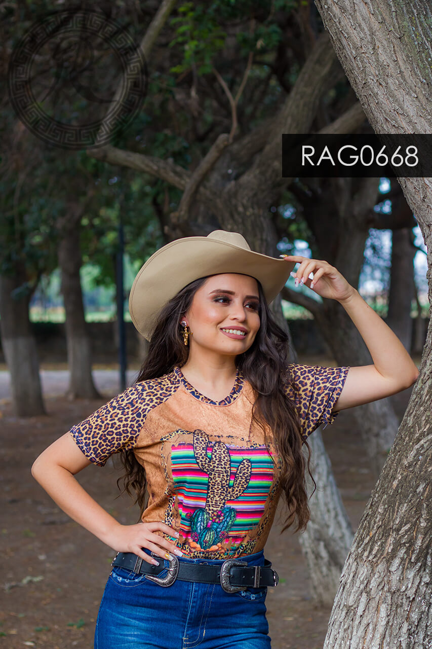 BLUSA MANGA RANGLAN PARA: DAMA - RAG0668