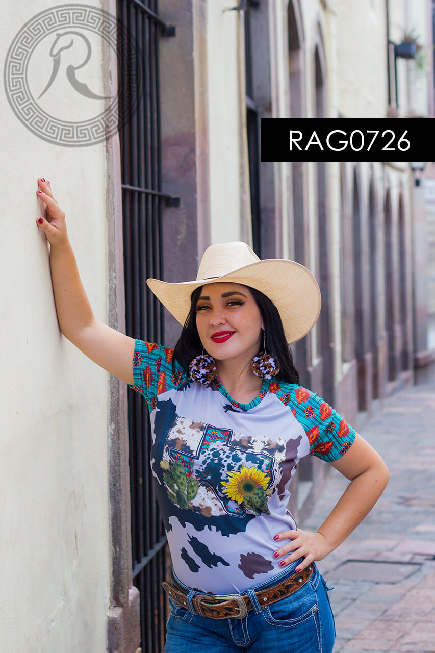 BLUSA MANGA RANGLAN PARA: DAMA -RAG0726