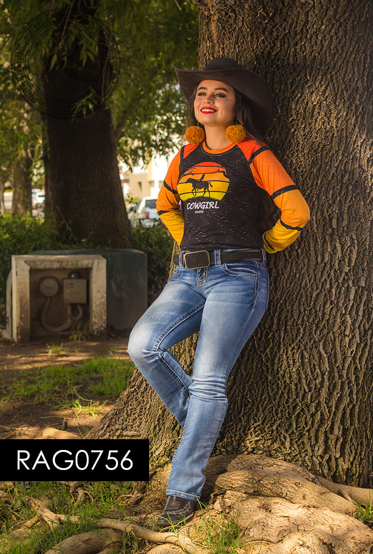 BLUSA MANGA LARGA RANGLAN PARA: DAMA - RAG0756