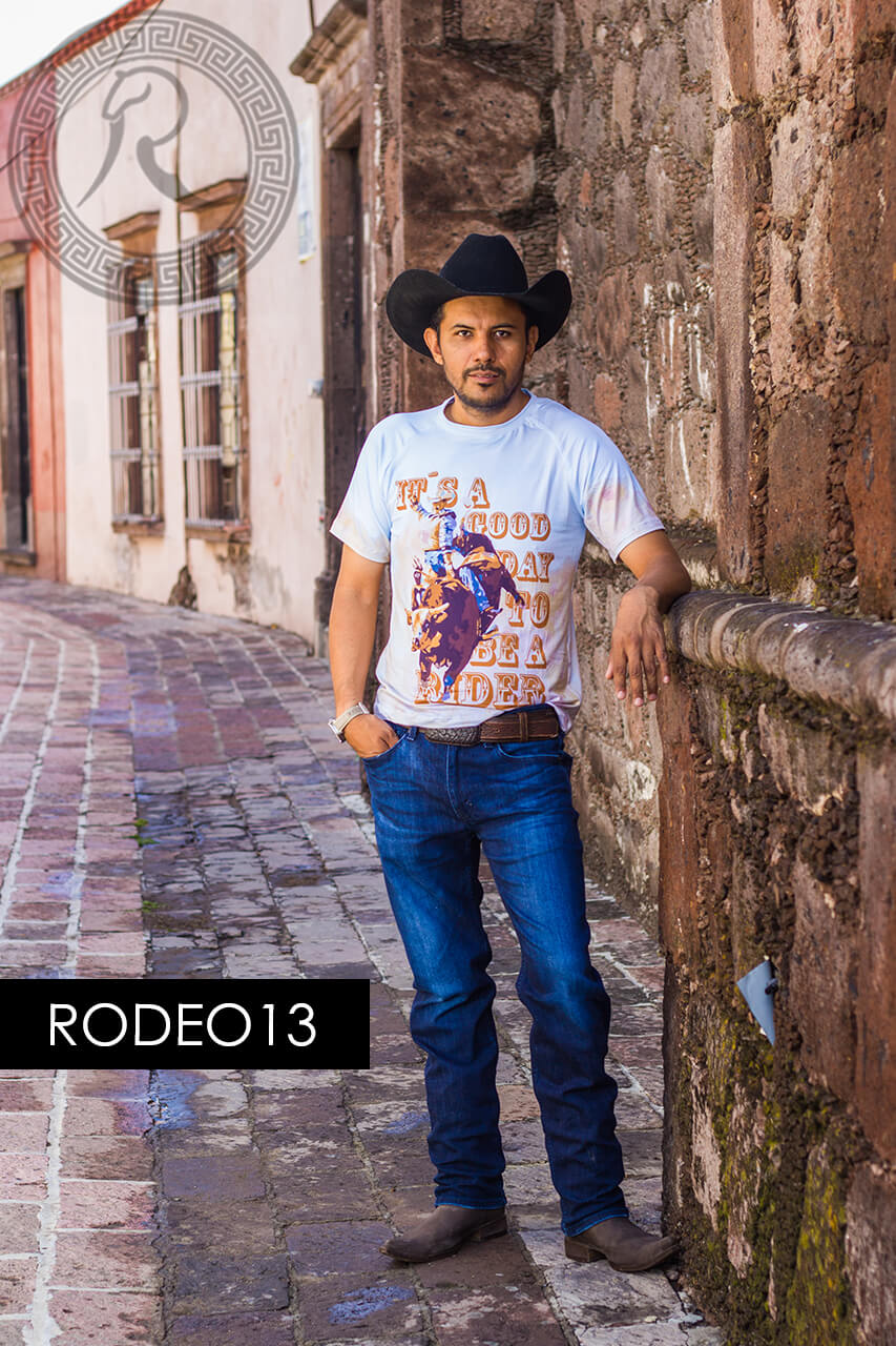 PLAYERA BASICA PARA: CABALLERO, NIÑO- RODEO13