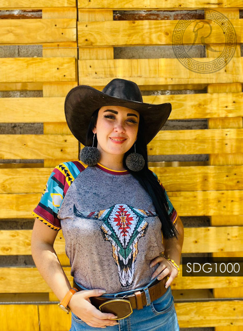 BLUSA BÁSICA MANGA CORTA PARA: DAMA - SDG1000