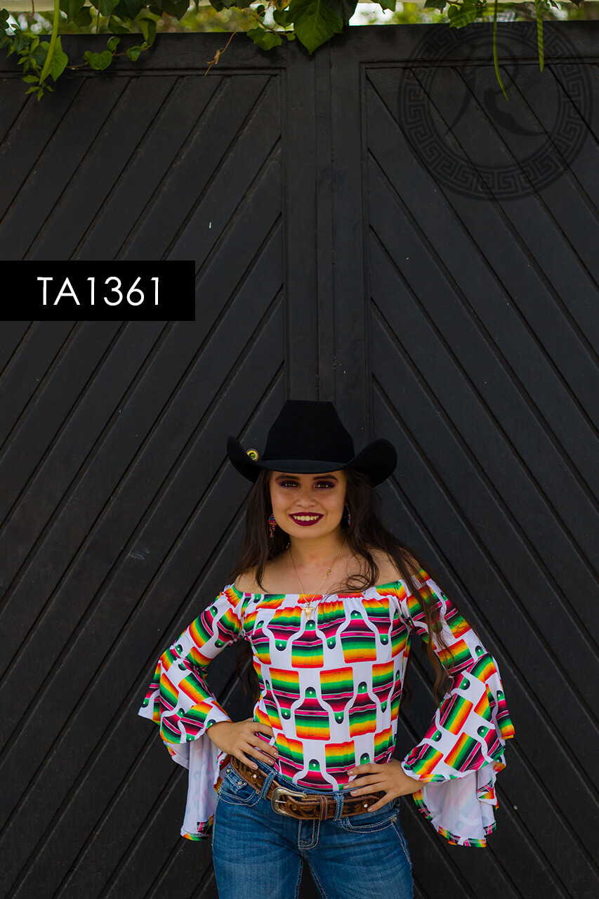 BLUSA DE CAMPANA PARA: DAMA, NIÑA - TA1361